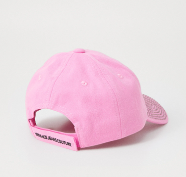 Gorra para mujer Versace Jeans Couture rosa Swarovsky